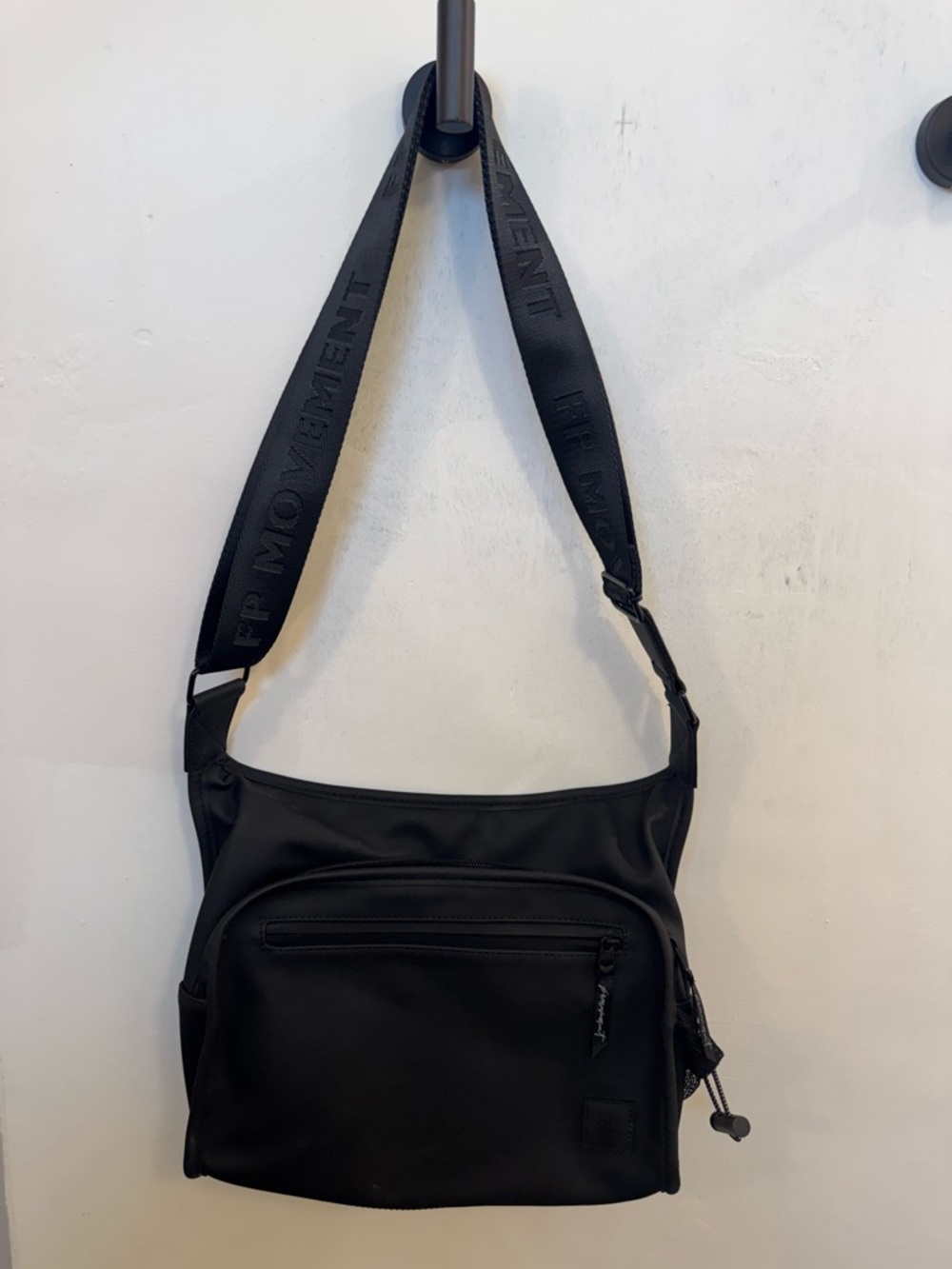 Free People Black Crossbody Bag with Adjustable Web Strap - Picture 2 of 2